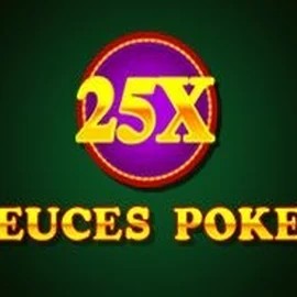 25x Deuces Poker slot visual from iSoftBet available on casoolaa.com