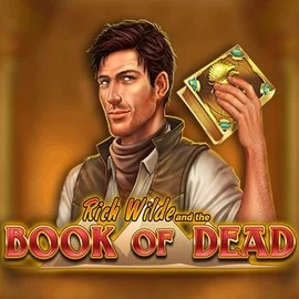 Slots logo of Book of Dead from Play'n GO at Casoola Casino