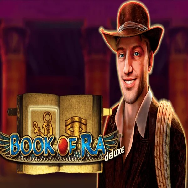 Book of Ra Deluxe logo by Novomatic Casoola Casino