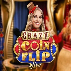 Enjoy Crazy Coin Flip by Evolution – logo hosted on casoolaa.com