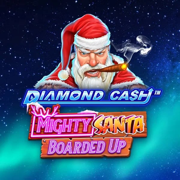 Diamond Cash Mighty Santa Boarded Up casino game by Greentube – featured logo at Casoola Casino