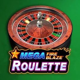 Mega Fire Blaze Roulette online game logo by Playtech on casoolaa.com