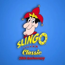 Slingo Classic 20th Anniversary logo – Casino Games by Slingo at Casoola Casino