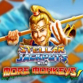 Jackpots logo of Stellar Jackpots with More Monkeys from Lightning Box Game at Casoola Casino