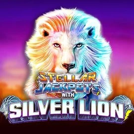 Try Stellar Jackpots with Silver Lion slot by Lightning Box Game on casoolaa.com – logo image