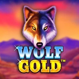 Wolf Gold online game logo by Pragmatic Play on casoolaa.com